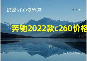 奔驰2022款c260价格