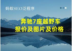 奔驰7座越野车报价及图片及价格