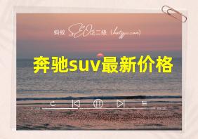 奔驰suv最新价格