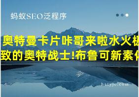 奥特曼卡片咔哥来啦水火极致的奥特战士!布鲁可新素体