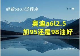 奥迪a6l2.5加95还是98油好