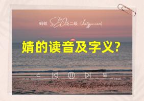 婧的读音及字义?