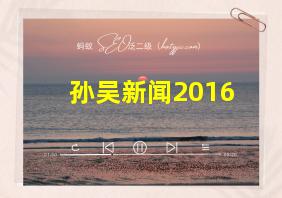 孙吴新闻2016