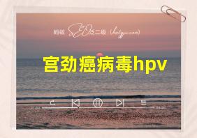 宫劲癌病毒hpv