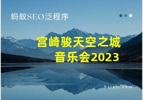 宫崎骏天空之城音乐会2023