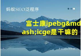 富士康ipebg—icge是干嘛的