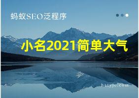 小名2021简单大气