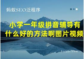 小学一年级拼音辅导有什么好的方法啊图片视频