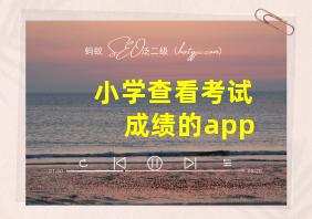 小学查看考试成绩的app