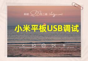 小米平板USB调试