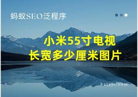 小米55寸电视长宽多少厘米图片