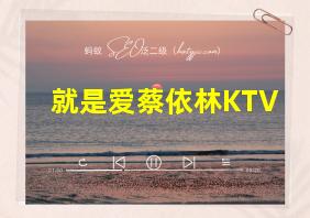 就是爱蔡依林KTV