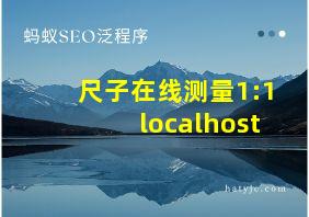 尺子在线测量1:1 localhost