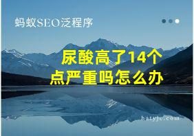 尿酸高了14个点严重吗怎么办