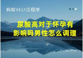 尿酸高对于怀孕有影响吗男性怎么调理