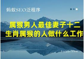 属猴男人最佳妻子十二生肖属猴的人做什么工作