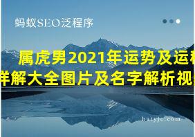 属虎男2021年运势及运程详解大全图片及名字解析视频