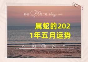 属蛇的2021年五月运势