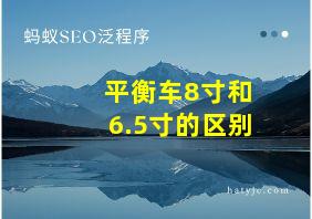 平衡车8寸和6.5寸的区别