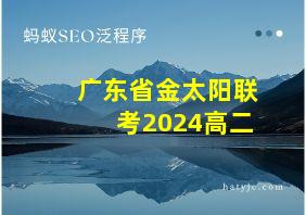 广东省金太阳联考2024高二