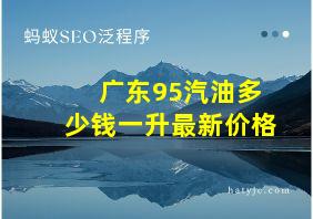 广东95汽油多少钱一升最新价格