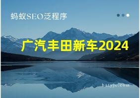 广汽丰田新车2024