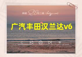 广汽丰田汉兰达v6