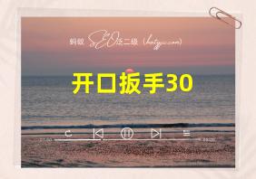 开口扳手30#