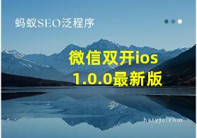 微信双开ios1.0.0最新版