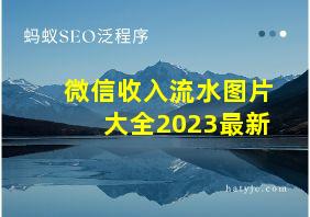 微信收入流水图片大全2023最新