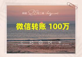 微信转账 100万