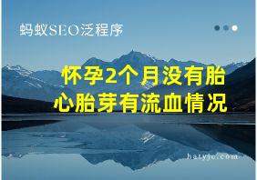 怀孕2个月没有胎心胎芽有流血情况