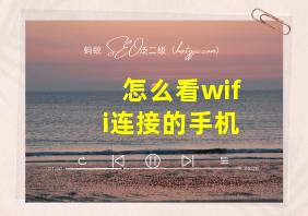 怎么看wifi连接的手机