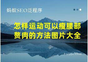 怎样运动可以瘦腰部赘肉的方法图片大全