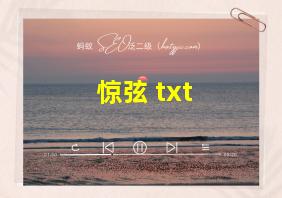 惊弦 txt