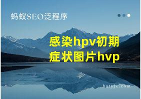 感染hpv初期症状图片hvp