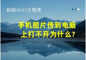 手机图片传到电脑上打不开为什么?