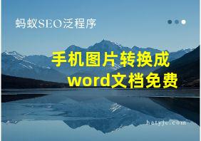 手机图片转换成word文档免费