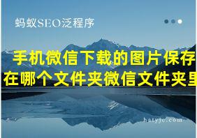 手机微信下载的图片保存在哪个文件夹微信文件夹里