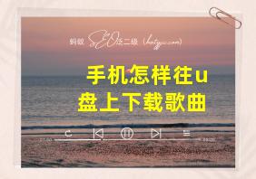 手机怎样往u盘上下载歌曲