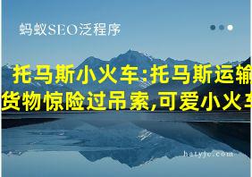 托马斯小火车:托马斯运输货物惊险过吊索,可爱小火车