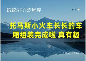 托马斯小火车长长的车厢组装完成啦 真有趣