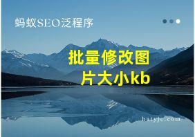 批量修改图片大小kb