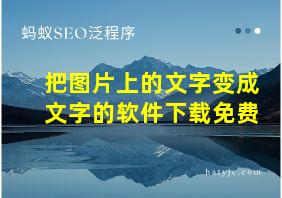 把图片上的文字变成文字的软件下载免费