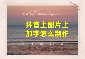 抖音上图片上加字怎么制作