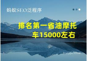 排名第一省油摩托车15000左右