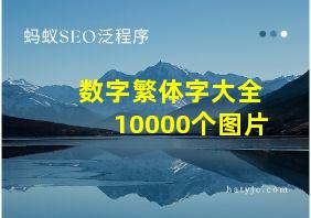 数字繁体字大全10000个图片