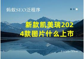 新款凯美瑞2024款图片什么上市