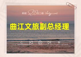 曲江文旅副总经理