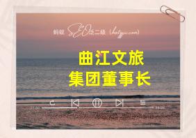 曲江文旅集团董事长